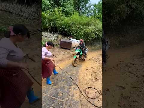 Sister transforms muddy bike Into brand new #shorts