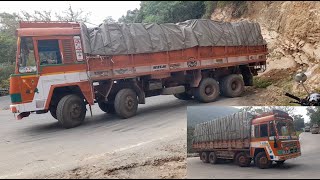 Truck Having Problems in Ghat Road Hairpin Bend