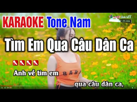 Tìm Em Qua Câu Dân Ca Karaoke Tone Nam – Organ Thanh Ngân