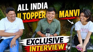All india Second Topper Topper Manvi | EXCLUSIVE INTERVIEW #intermediate #exam 