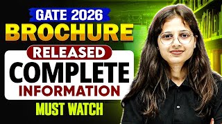 GATE 2026 Official Brochure Released | Eligibility, Pattern, New Changes & Full Details!