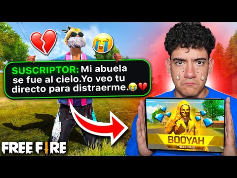 RECIBI UNA DONACION TRISTE de UN SEGUIDOR y LO HICE FELIZ en FREE FIRE !! - TheDonato