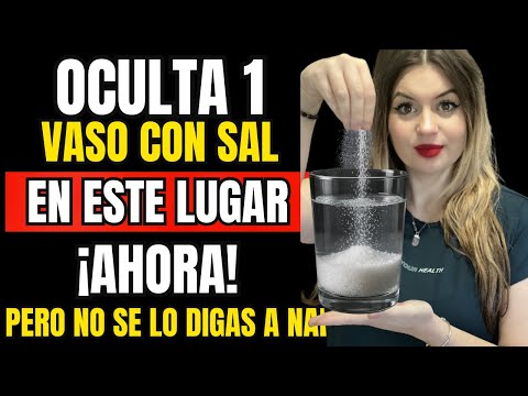OCULTA 1 VASO CON SAL en ESTE Lugar y Despídete de la POBREZA - Sabiduría Budista