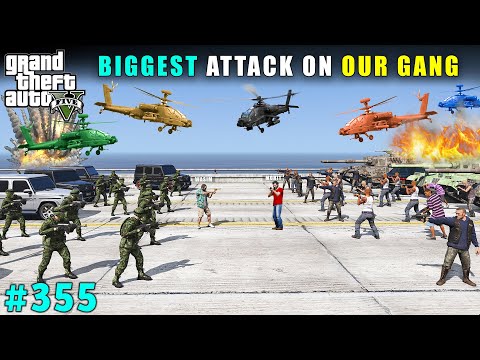 BIGGEST EVER ATTACK ON MY SPARTAN GANG BASE | GTA V GAMEPLAY #355 | GTA 5