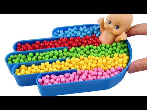 Satisfying Video l How to make Hands into Mixing Candys Cutting ASMR l RainbowToyTocToc