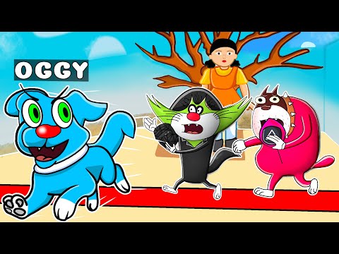 Roblox Oggy Playing Squid Game As A Dog With Jack And Bob