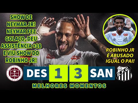 SHOW DE NEYMAR E ROBINHO JR! NEYMAR VOLTOU, FEZ UM GOLAÇO E DEU UMA ASSISTÊNCIA INSANA!