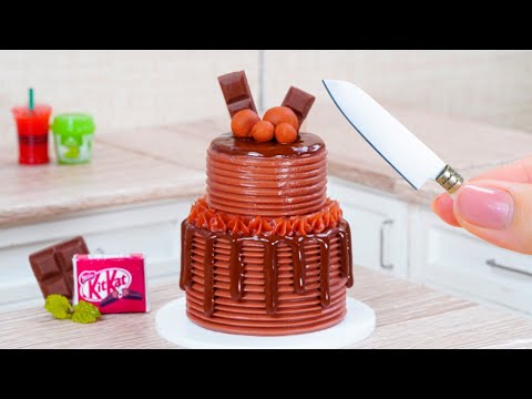 Amazing Chocolate Cake Satisfying Miniature | Decorating Rainbow Cake 🎂