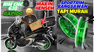 #1039 TUKAR SPORTIM CNC 628 RAPIDO UNTUK HONDA ADV 160! | hENSEMMM!!!
