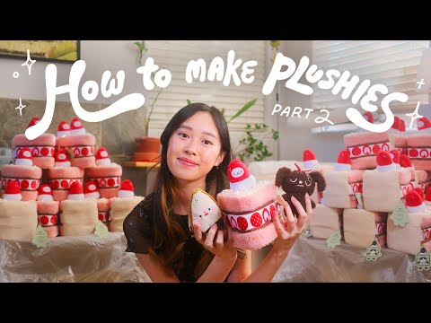 How to Make Plushies Pt 2 🍓 from manufacture sampling to receiving goods