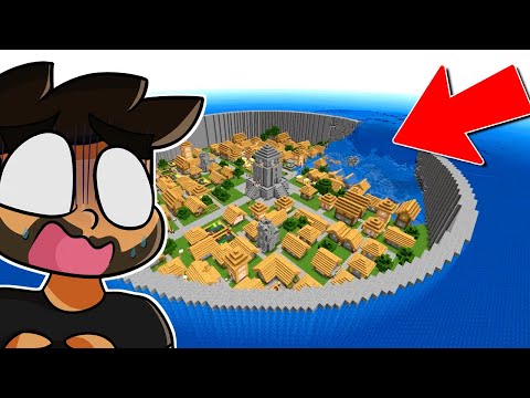 INUNDE UNA ALDEA CON AGUA REALISTA EN MINECRAFT