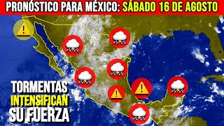 ☀️🌧️ El monzón mexicano y las ondas tropicales seguirán ocasionando lluvias fuertes a muy fuertes...