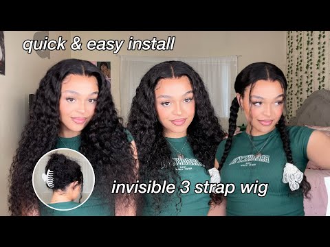 GLUELESS INVISI STRAPS 360 LACE FRONTAL Quick and Easy Install | Ashimary Hair