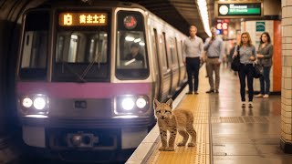 A bobcat cub takes the subway every day, and then a person follows it and discovers the reason.