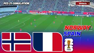 NORWAY vs FRANCE | FIFA World Cup 2026 | PES 21 Simulation