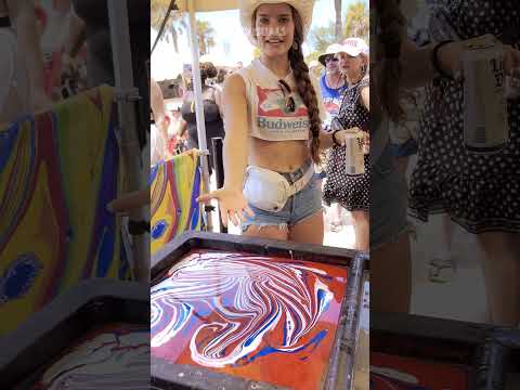 Budweiser Body Marbling by BLVisuals at Tortuga Festival