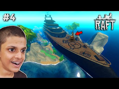 FINDING AN ABANDONED SHIP IN THE BIG OCEAN [Raft The Final Chapter] - PART 4