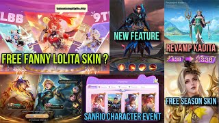 Free ရမဲ့ Fanny နဲ့ Lolita Skin ? Skin အသစ်တွေ နဲ့ အသစ်ထွက်လာမဲ့ Feature Update အသစ်အကြောင်းများ 🤩