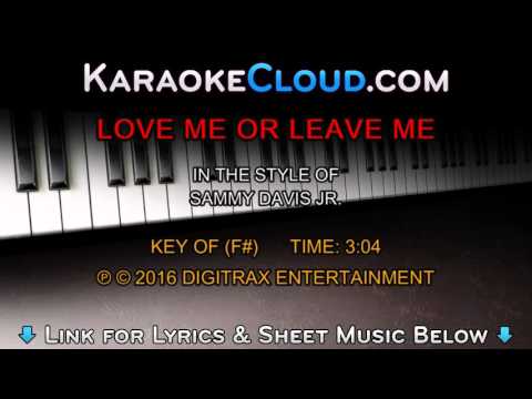 Sammy Davis, Jr. – Love Me Or Leave Me (Backing Track)