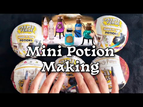 ASMR| Mini POTION MAKING to Help You RELAX - Harry Potter Mini Verse (So many TINGLY Sounds!)