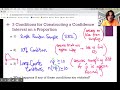Understanding Confidence Intervals and Conditions