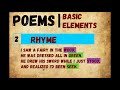 Understanding Poetry: Key Concepts
