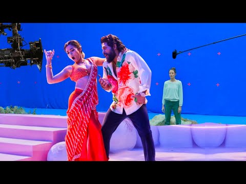 Pushpa 2 SONG Shooting | Making of | Allu Arjun | Rashmika