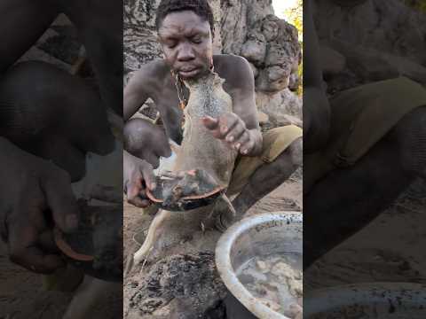 Chaaba with his favorite Dish 😀😋🍲😲He enjoys a Lot ❣️😋#africa #villagelife #village #food #funny