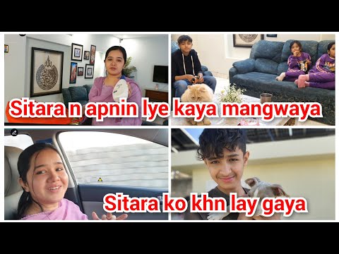 sitara n apnin khanin k lye kaya mangwaya/sitara ko khn lay gaya/mustafa sajid vlogs