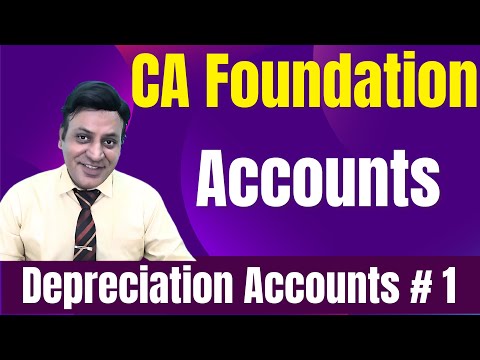 CA Foundation: Accounts: Depreciation Accounting: Lecture 1 #cadilipbadlani