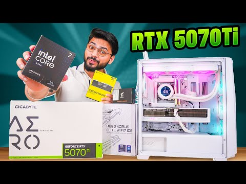 RTX 5070 Ti White PC Build 🤍 | 2K Gaming + 4K Video Editing 🔥 | Intel Core Ultra 7 265K 🚀