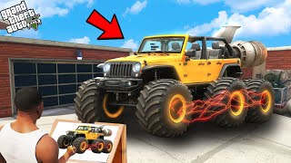 Franklin Using Magical Painting To Draw Most Powerful Monstertruck 