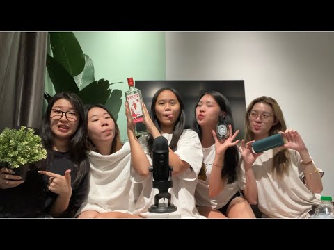 Drunk asmr with my highschool friends 😛