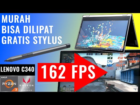 (INDONESIAN) Gaming, Convertible, SSD, Stylus Pen: Review Laptop Lenovo Ideapad C340 AMD Ryzen 3 3200U Indonesia