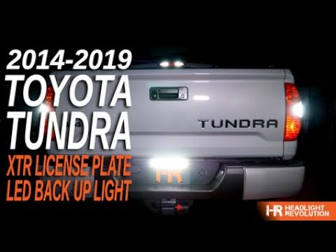 toyota tundra license plate light