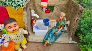 Barbie Doll All Day Routine In Indian Village/Radha Ki Kahani Part -521/Barbie Doll Bedtime Story||