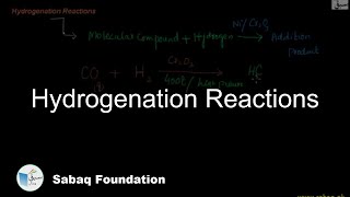 Hydrogenation Reactions