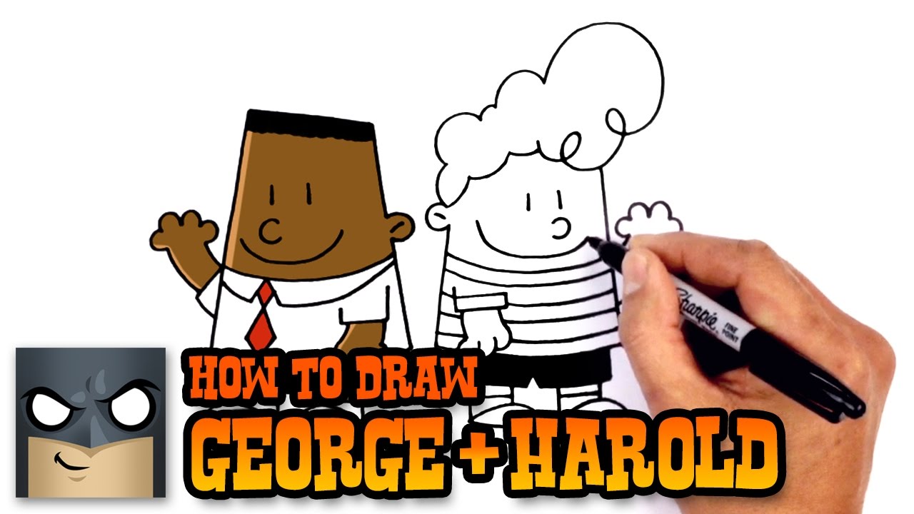 How to Draw George and Harold - Captain Underpants