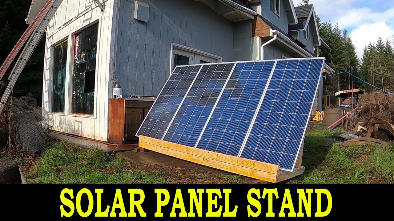 Simple DIY Solar Stand – BougeRV 180 Watt Panels