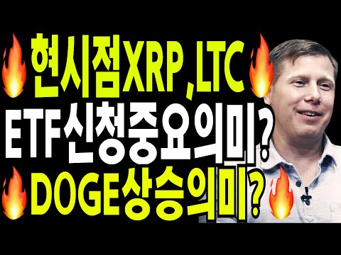 비트코인 리플  이더리움  🔥현시점 XRP,LTC ETF신청의미? 🔥DOGE상승 중요의미? 🔥