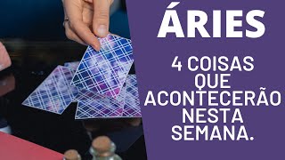 ÁRIES♈| 4 REVELAÇÕES PARA ESTA SEMANA! ( HORÓSCOPO/TAROT).