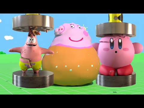 ⭐💮Kirby, Pepa Pig & Patrick Star Fun Ways to Die! 💀🐽