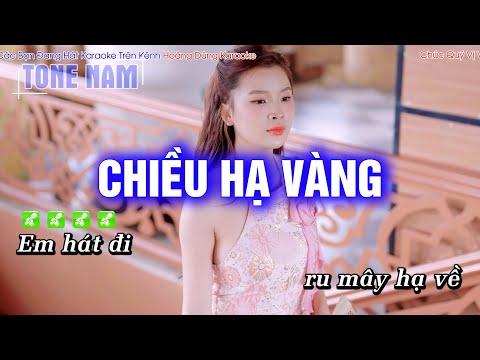 Karaoke Chiều Hạ Vàng (Tone Nam) Beat Công Tuấn cực hay – Hoàng Dũng Karaoke