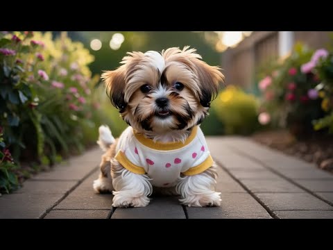 Filhotes de Shih Tzu Encanto e Estilo com Camisas que Derretem Corações!