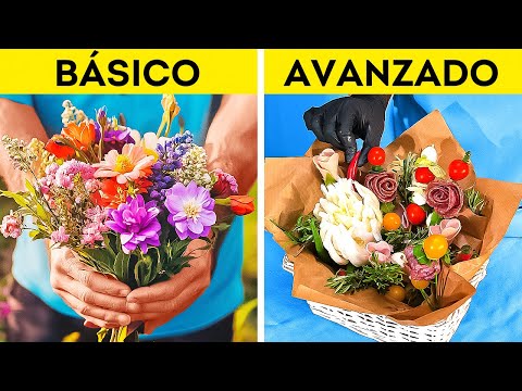 ¡Piensa Fuera del Florero! 🌸 Regala un Ramo de Comida 🍓💐 + Más Ideas Creativas para Regalos 🎁