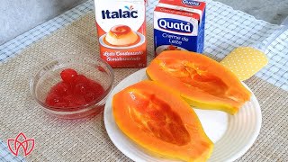 Agora só Como Mamão Assim! Creme Maravilhoso de Mamão Papaia - 3 Ingredientes | Tathi Calicchio