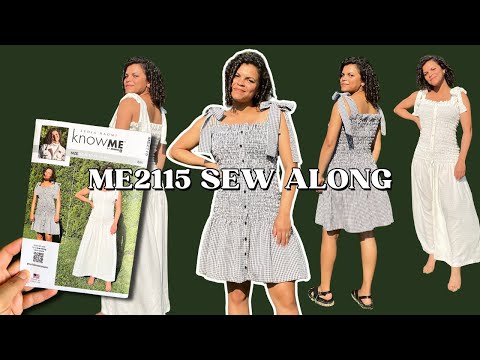 Make this Shirred Dress with me! Know Me Paper Pattern ME2115