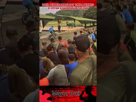 Berani Sekali Lewat Didepan Komandan Batalyon Tanpa Permisi #tni #komando