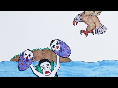 Is the child saved?🥺#shorts#drawing#cartoon#story#xiaolindrawing#animation#art#arte#top