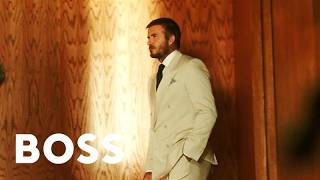 On set with David | BOSS BY BECKHAM Spring/Summer 26